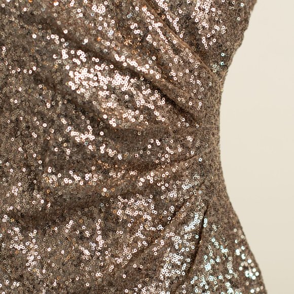 Ralph Lauren Gold Sequin Dress 2 - Picture 9 of 10